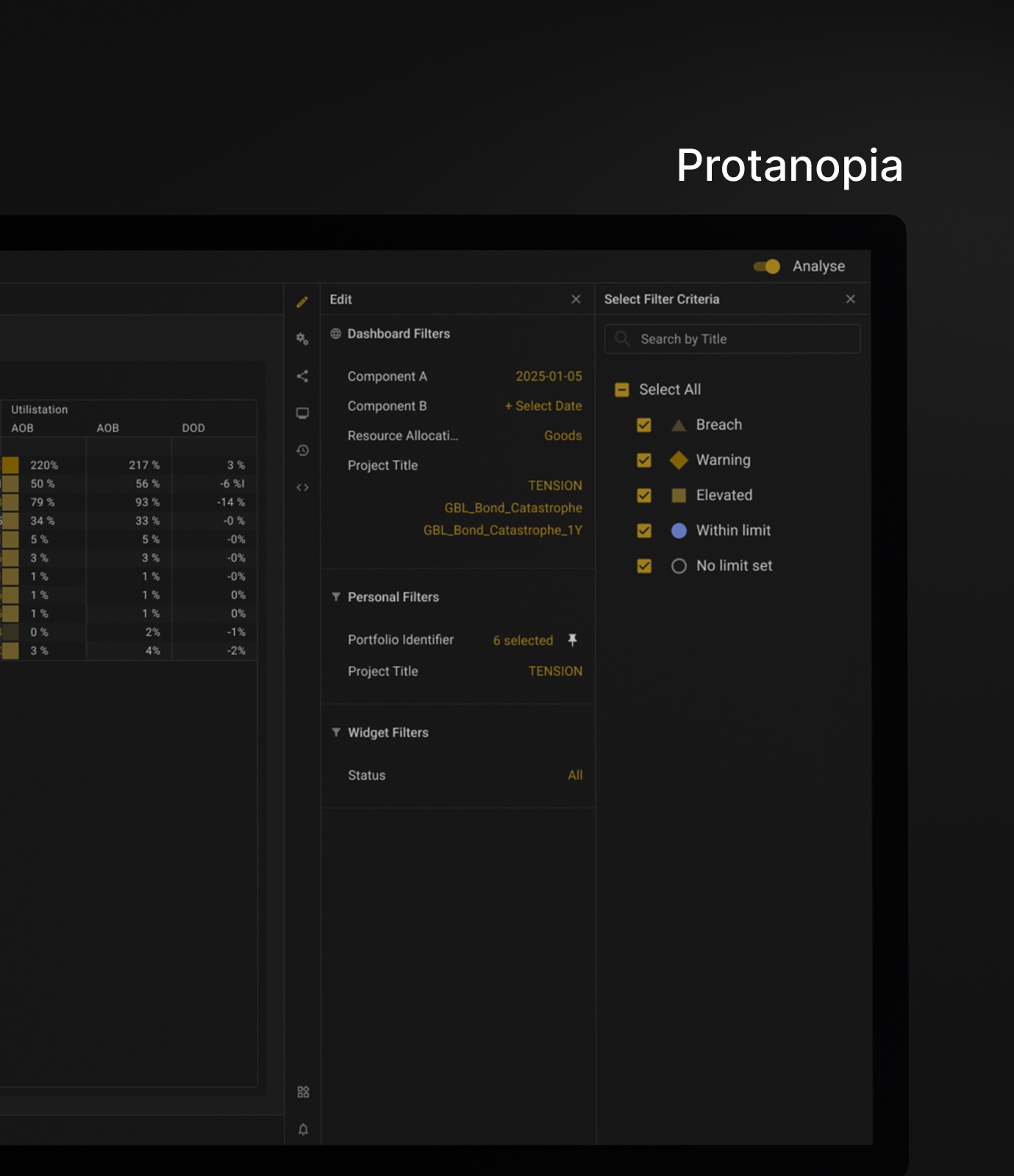 The grid rendered through a protanopia simulation