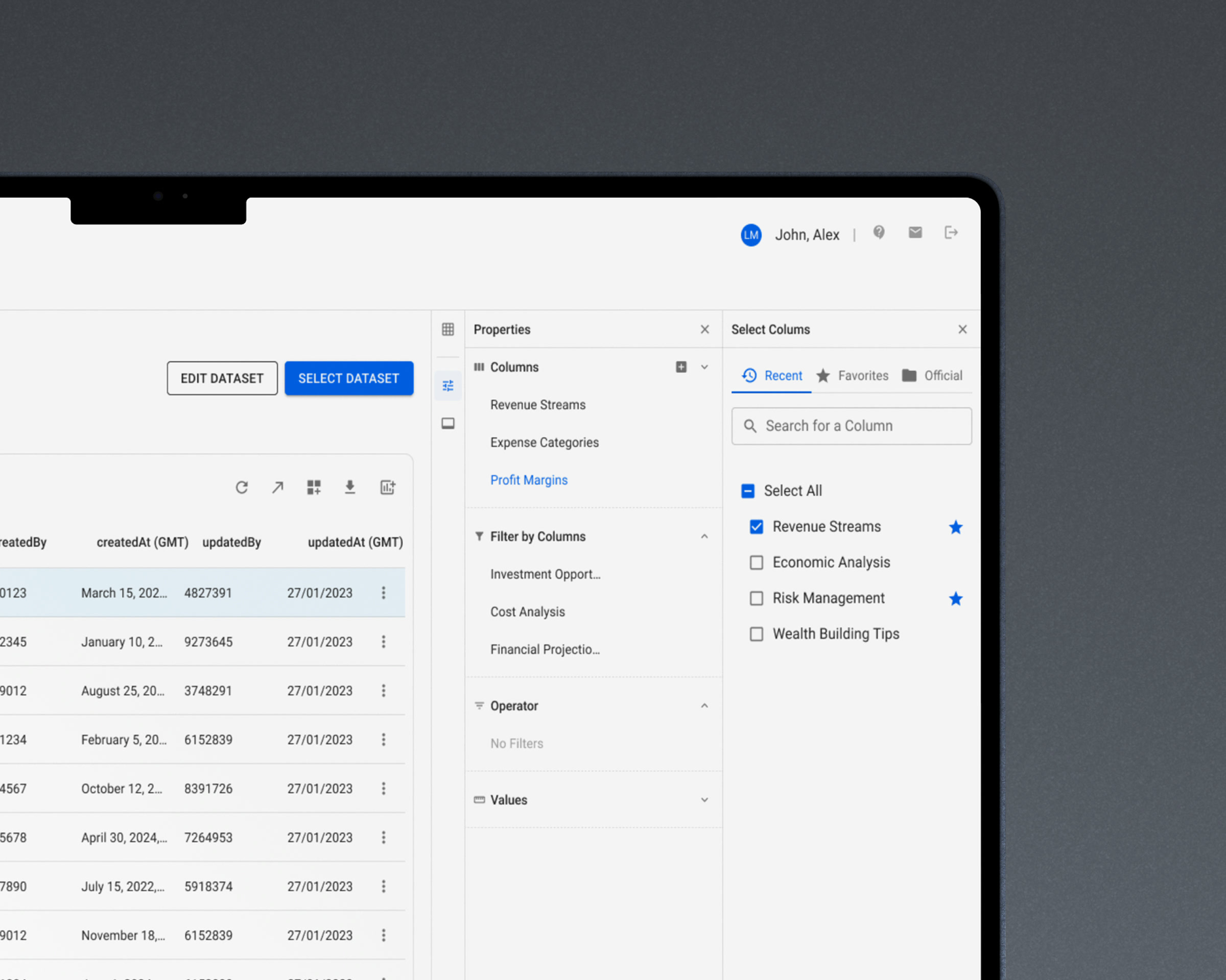 The shared picker pattern: recent, personal, and centrally governed sets